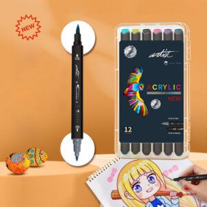 Escuche rígido 12 rotuladores Artist