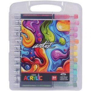 Estuche malet&iacute;n acr&iacute;licos punta real